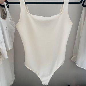 Express White Square Neck One piece